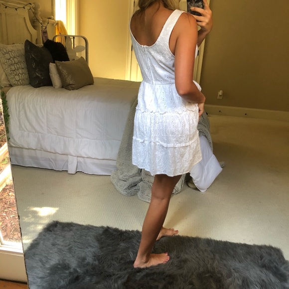 SOLD • ivory ruffled babydoll dress - Picture 7 of 7